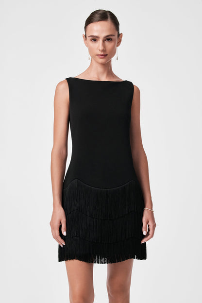 Trina Turk Palais Fringe Mini Dress