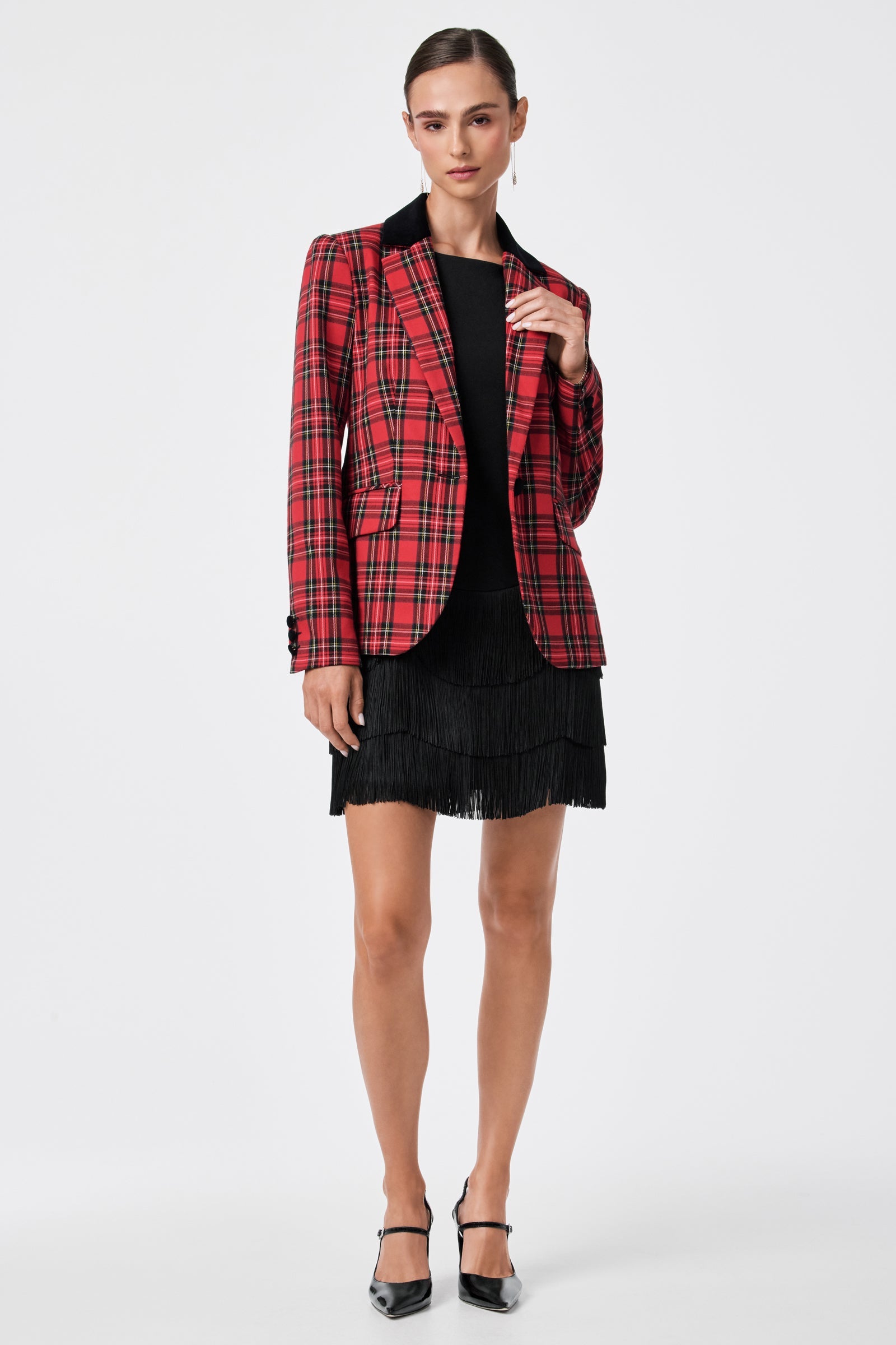 Trina Turk Palais Fringe Mini Dress