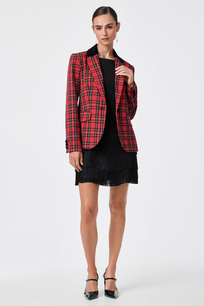 Trina Turk Palais Fringe Mini Dress