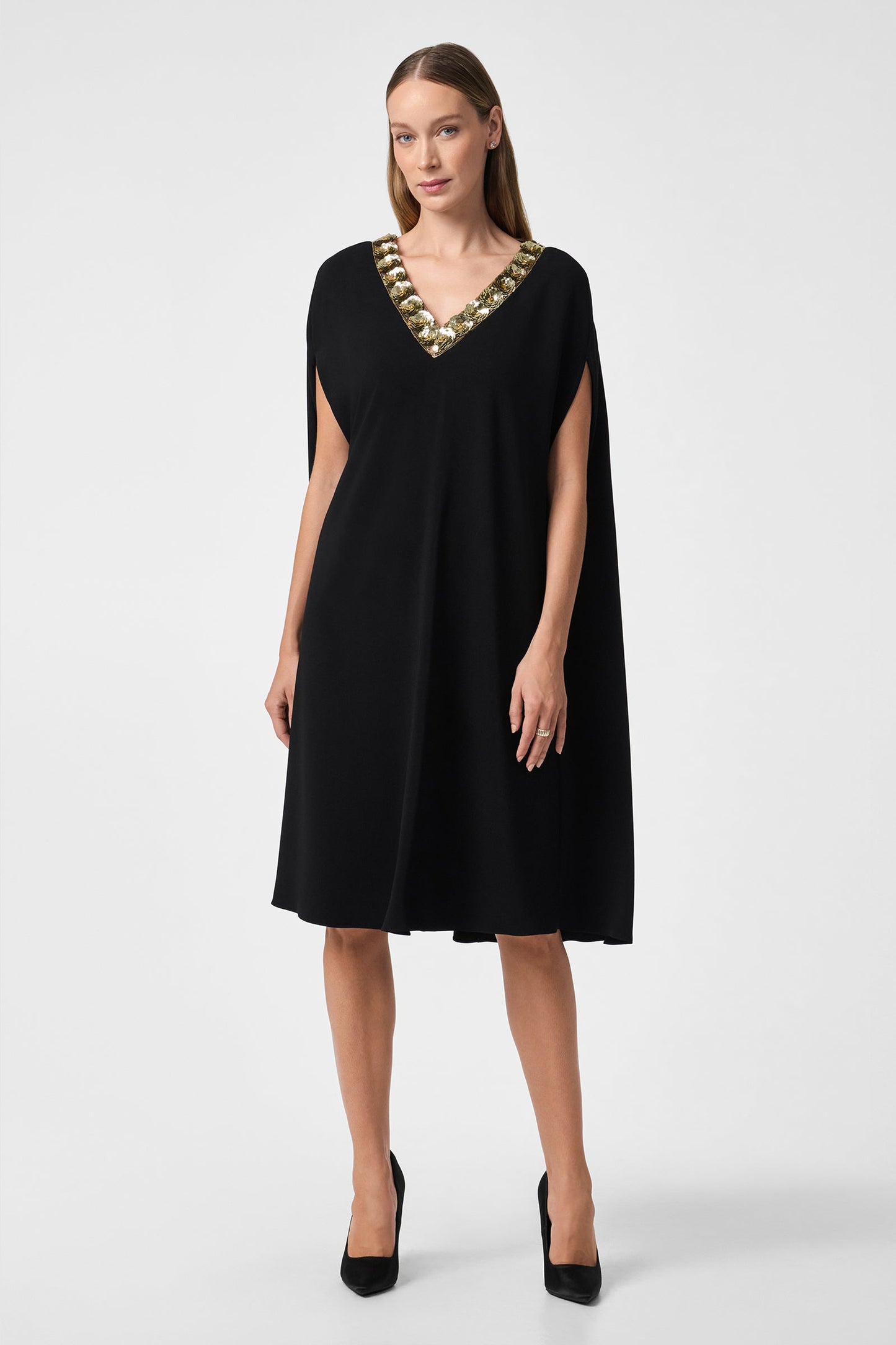Trina Turk Masquerade 3 Cape Dress