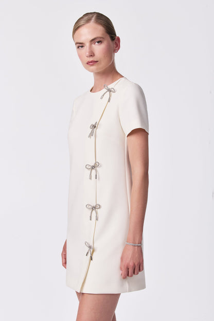 Trina Turk Diamonds Crystal Bows Sheath Dress