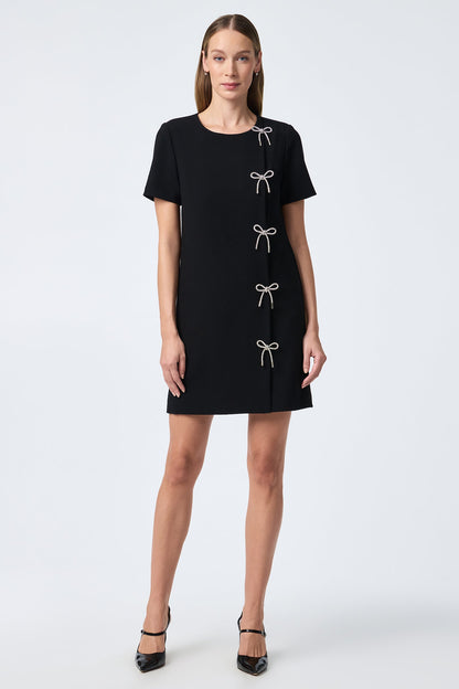 Trina Turk Diamonds Crystal Bows Sheath Dress