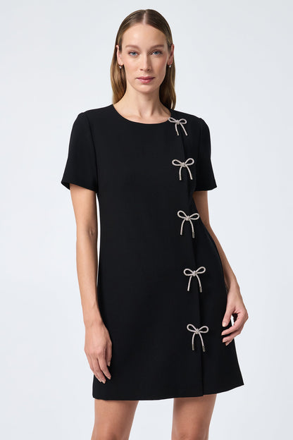 Trina Turk Diamonds Crystal Bows Sheath Dress