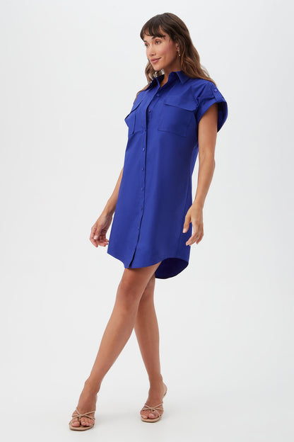 Trina Turk Bonsoir Short-Sleeve Shirt Dress
