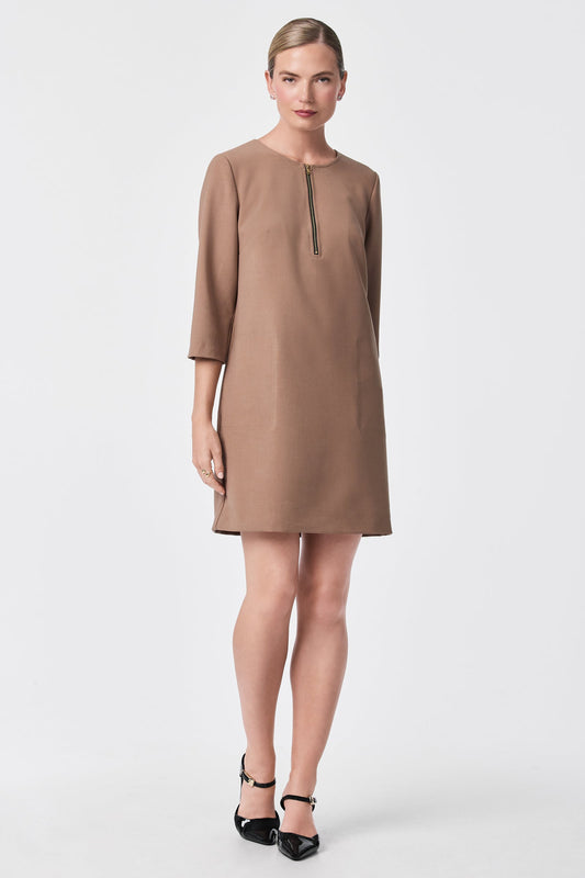 Trina Turk Versed Half-Zip Mini Dress