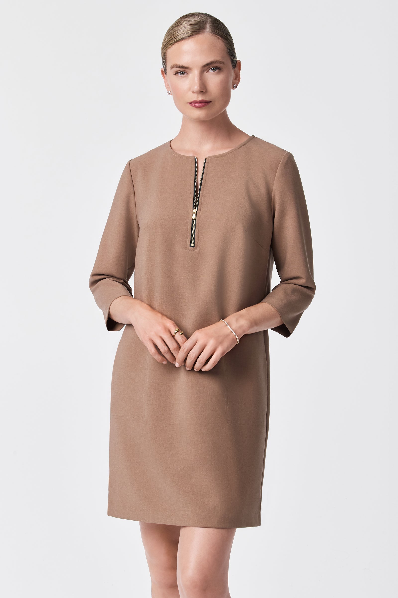 Trina Turk Versed Half-Zip Mini Dress