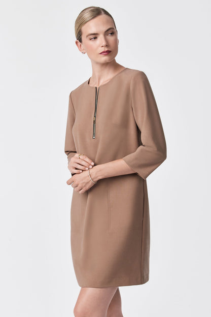 Trina Turk Versed Half-Zip Mini Dress