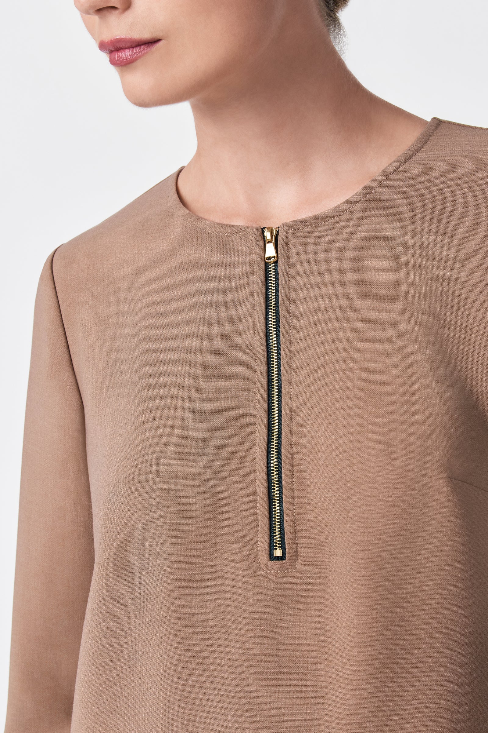 Trina Turk Versed Half-Zip Mini Dress