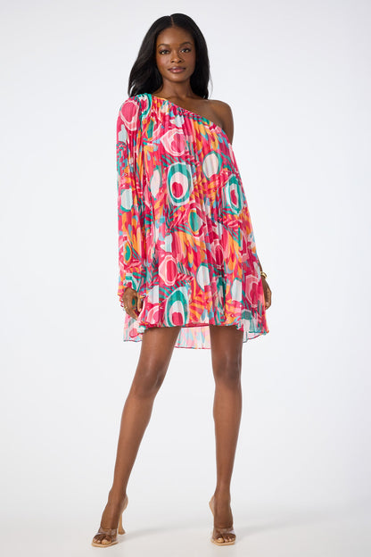 Trina Turk Narbonne One-Shoulder Mini Dress - Dramont
