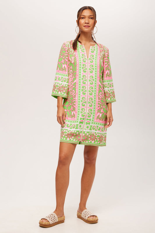 Trina Turk Botanical Zip Dress