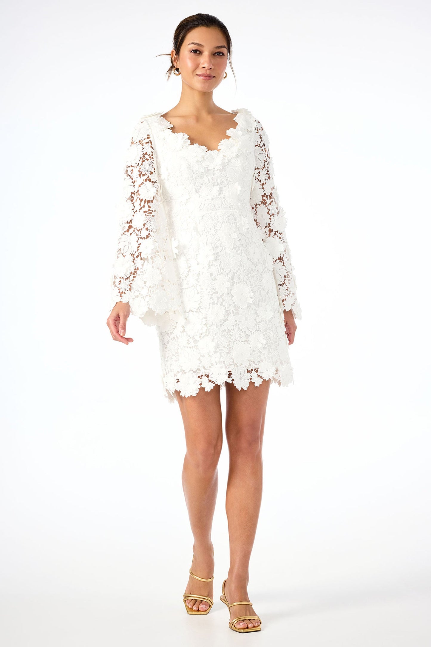 Trina Turk Ariah Long-Sleeve Dress - Love All Lace