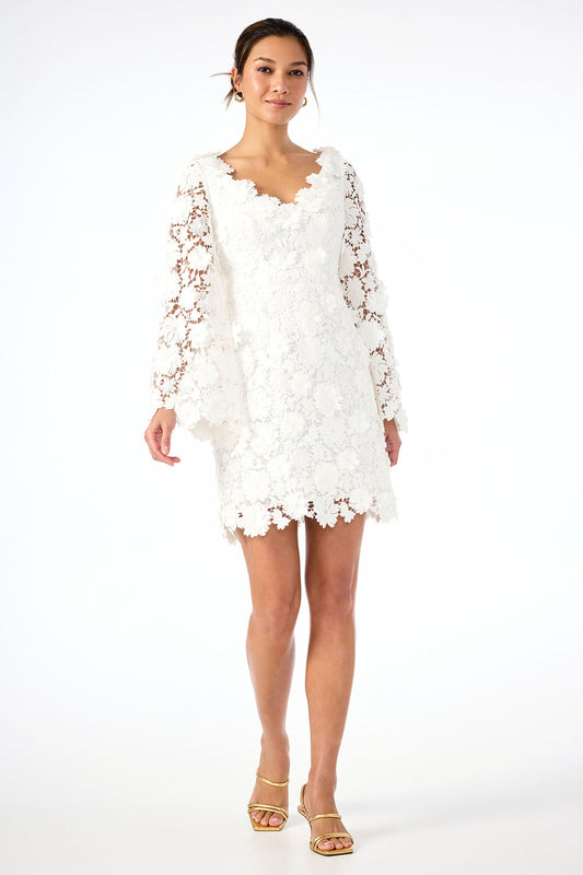 Trina Turk Ariah Long-Sleeve Dress - Love All Lace