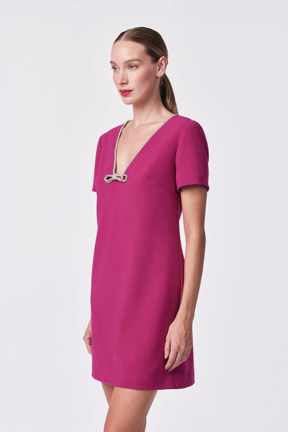 Trina Turk Obelle Crystal Trim Mini Dress