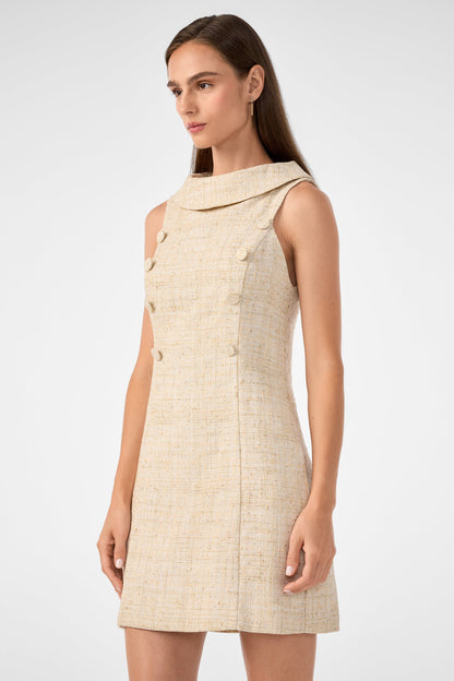 Trina Turk Beziers Sleeveless Tweed Dress