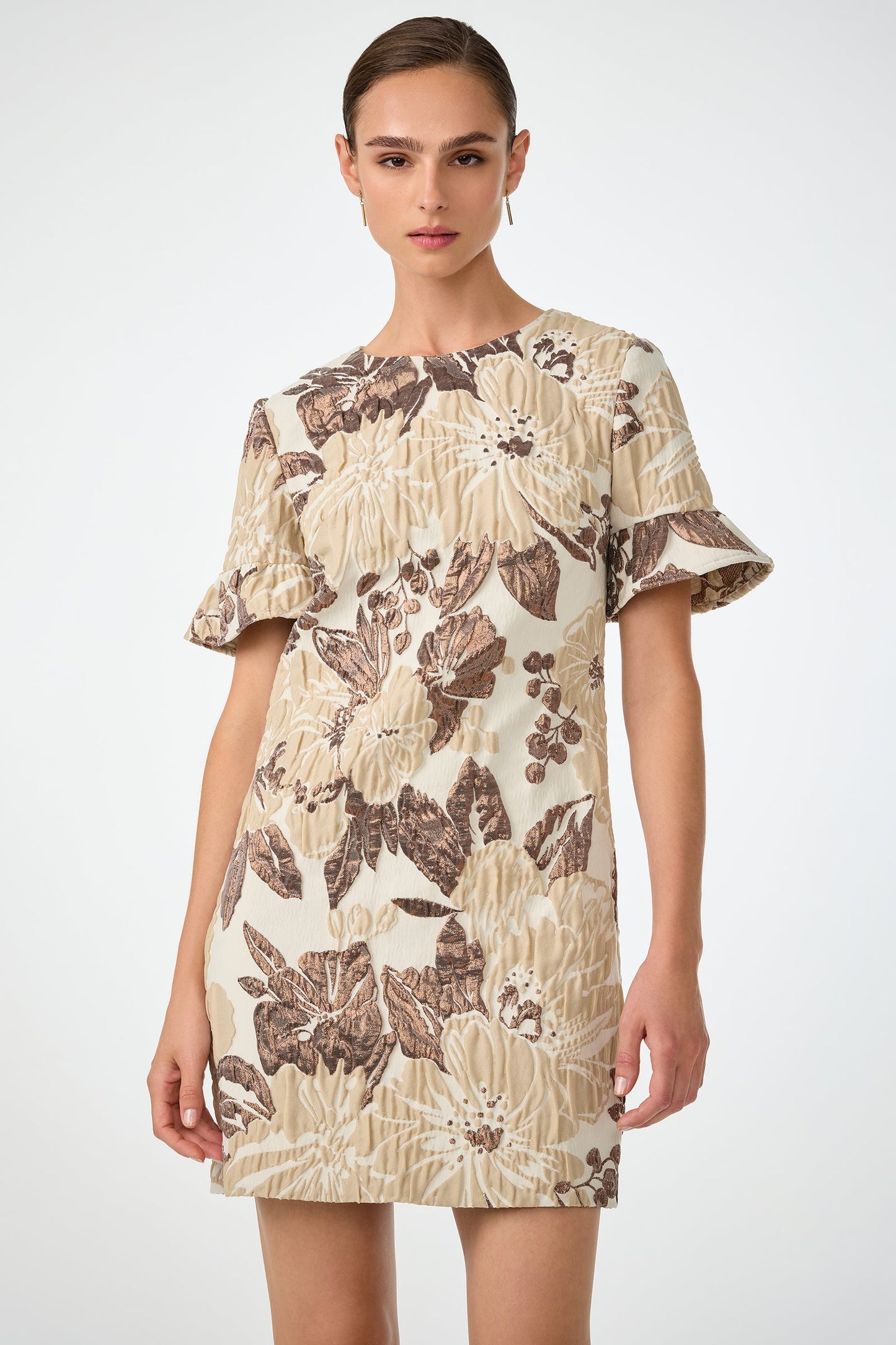 Trina Turk Darling Flounce Sleeve Dress