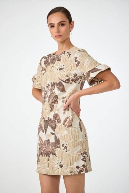 Trina Turk Darling Flounce Sleeve Dress