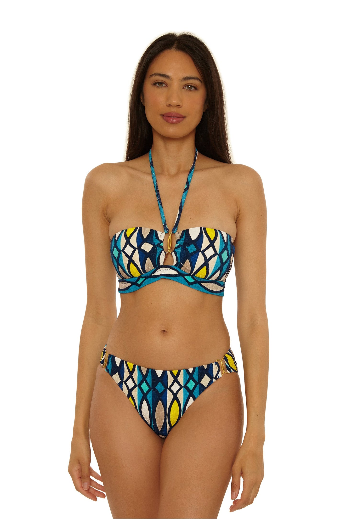 Trina Turk Banded Bandeau Swim Top - Paros