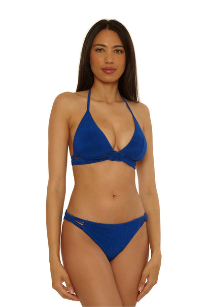 Trina Turk Braided Halter Swim Top - Crete Crepe