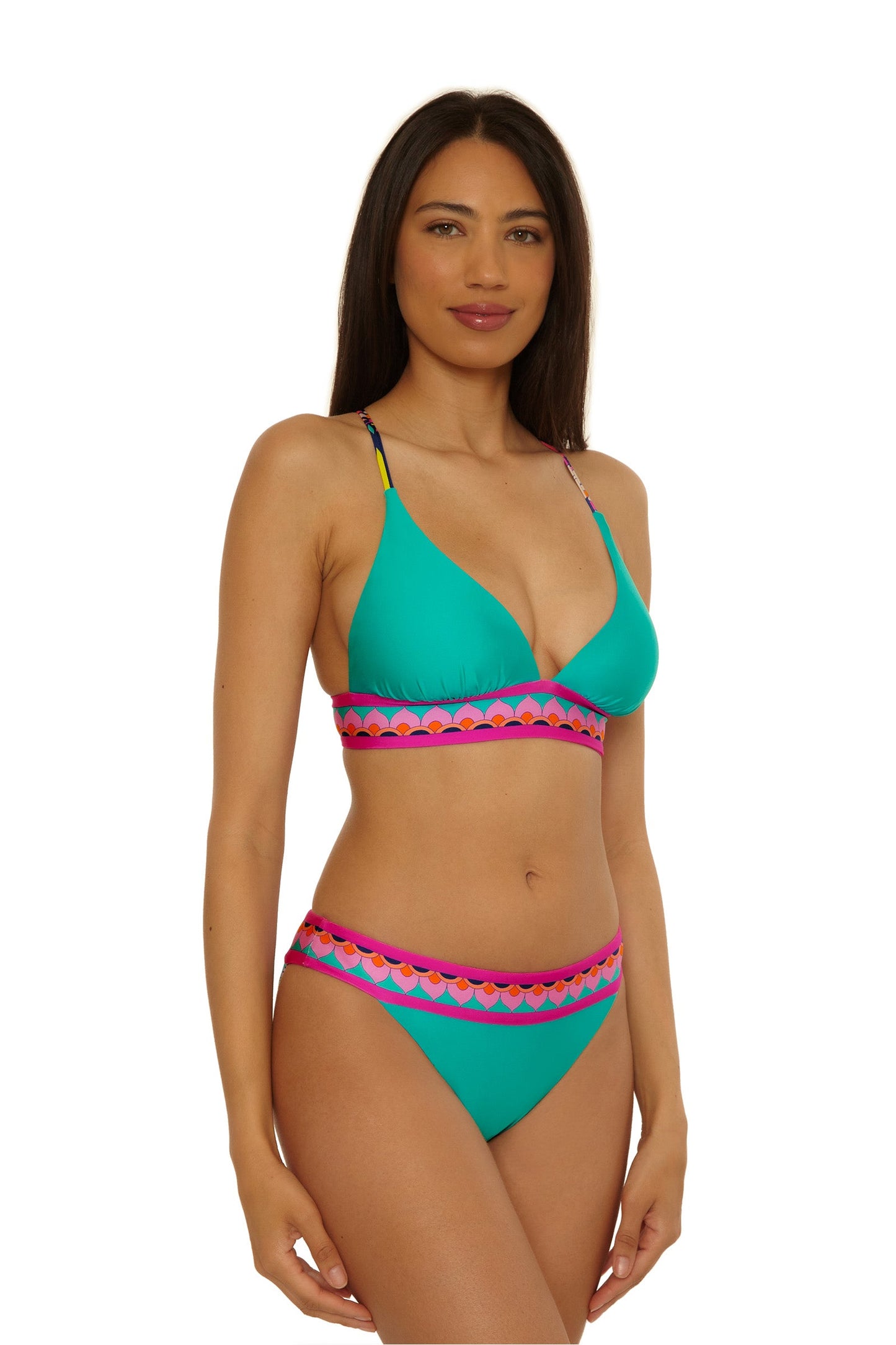 Trina Turk Reversible Halter Swim Top - Paralia
