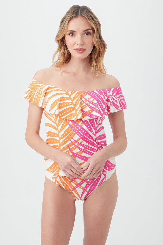 Trina Turk SHEER TROPICS OTS TANKINI
