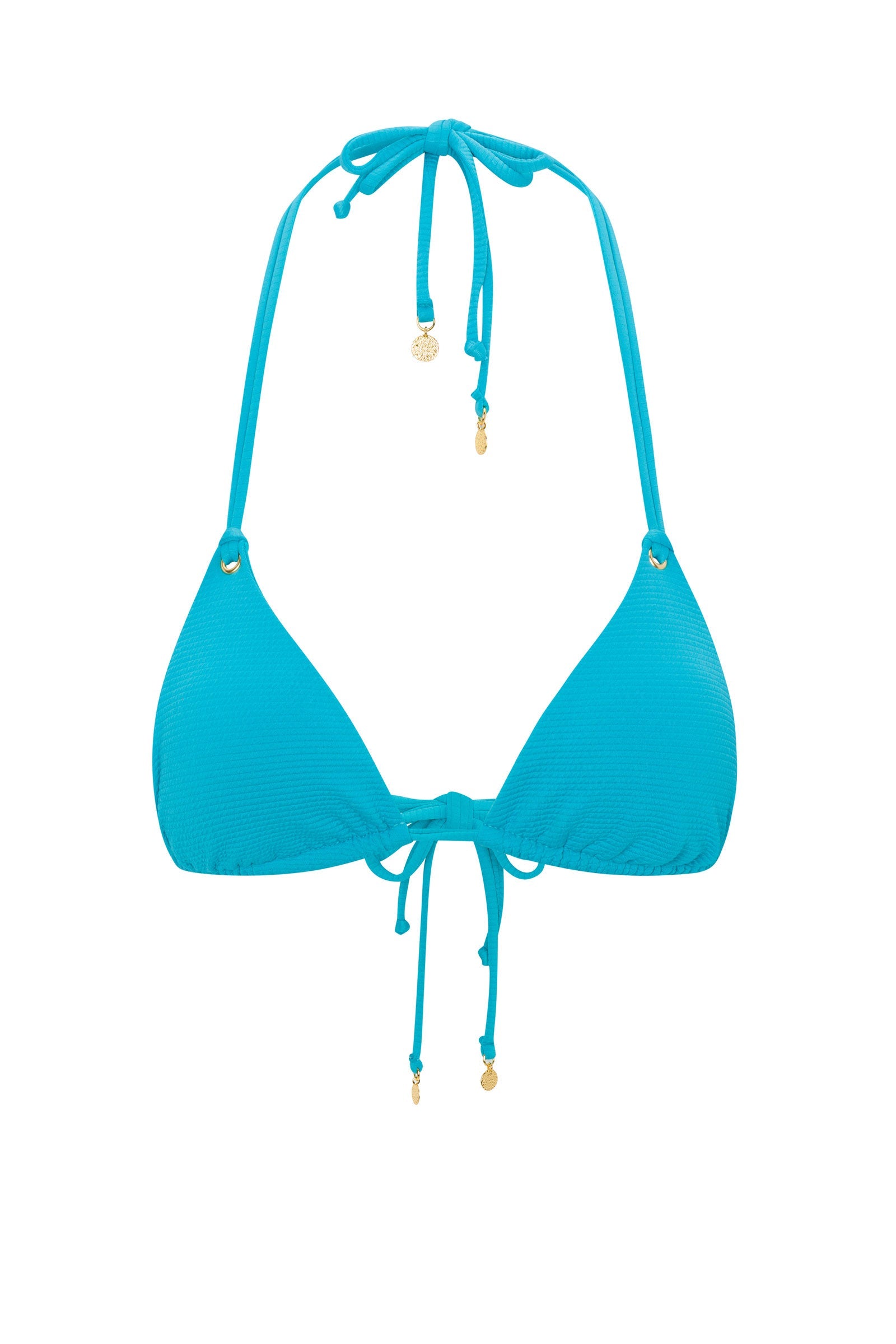 Trina Turk Women's Ripple Rib Halter Triangle Swim Top