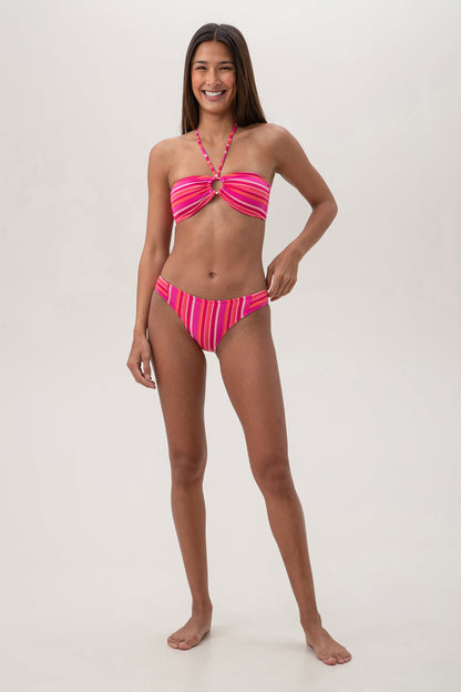 Trina Turk Women's Marai Ring Halter Bandeau Swim Top