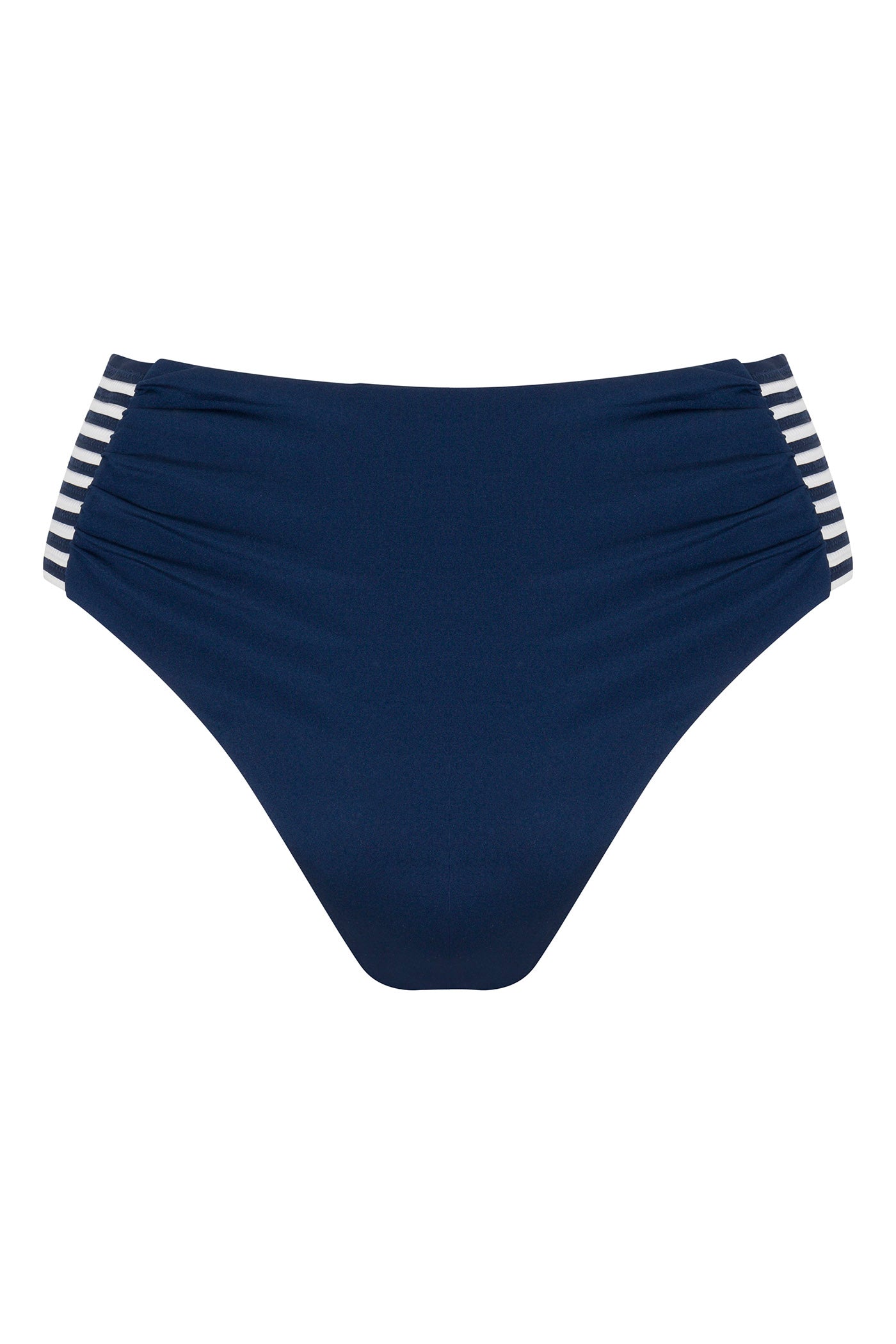 Trina Turk Monaco Pleated High-Waist Bikini Bottom