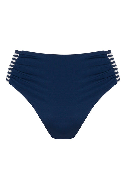 Trina Turk Monaco Pleated High-Waist Bikini Bottom