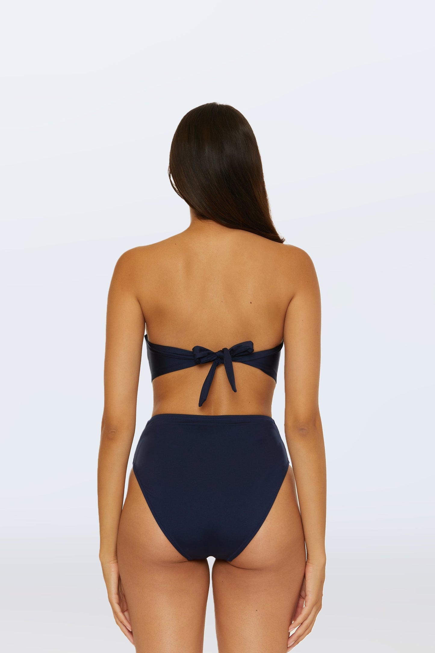 Trina Turk Monaco Pleated High-Waist Bikini Bottom