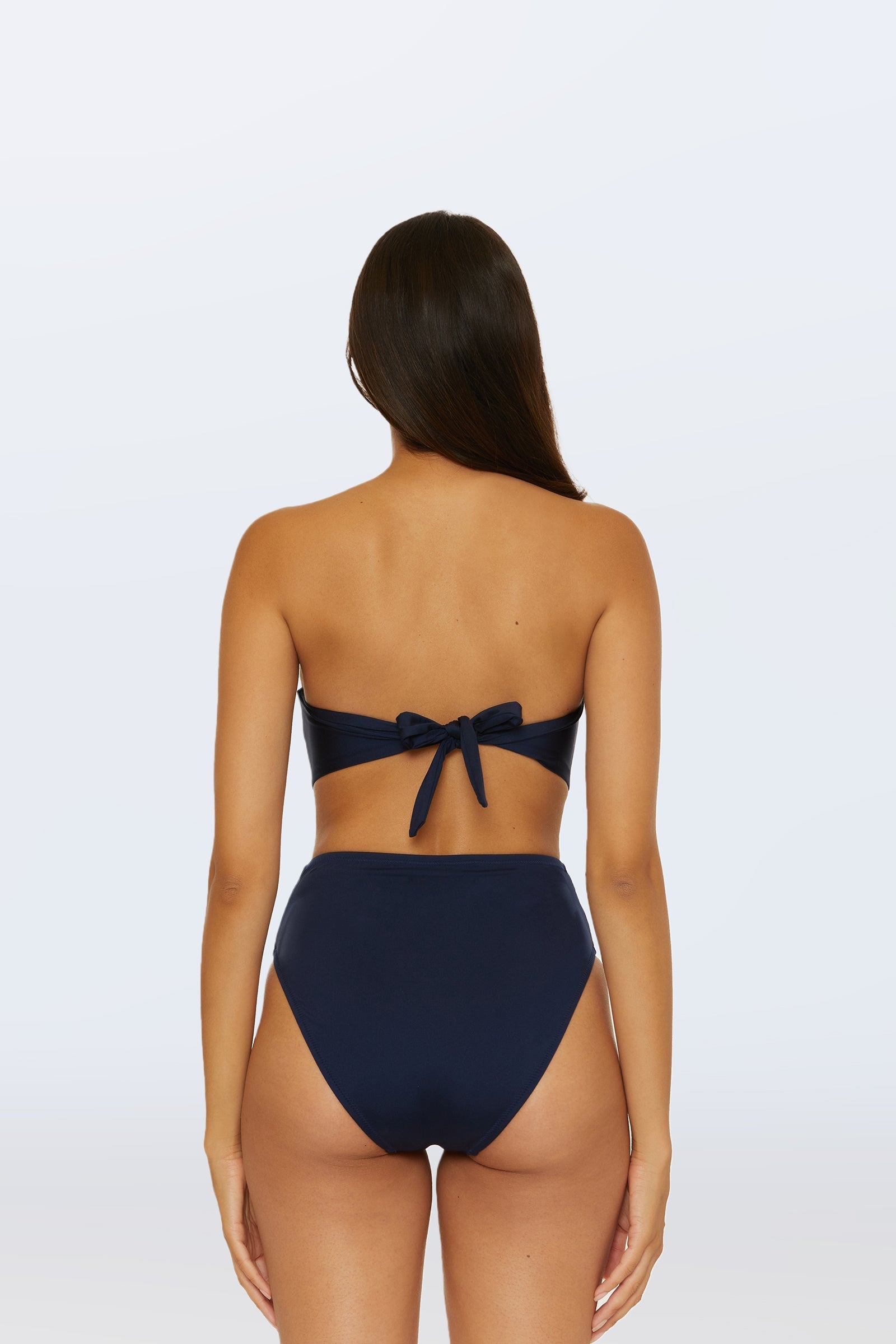 Trina Turk Monaco Pleated High-Waist Bikini Bottom