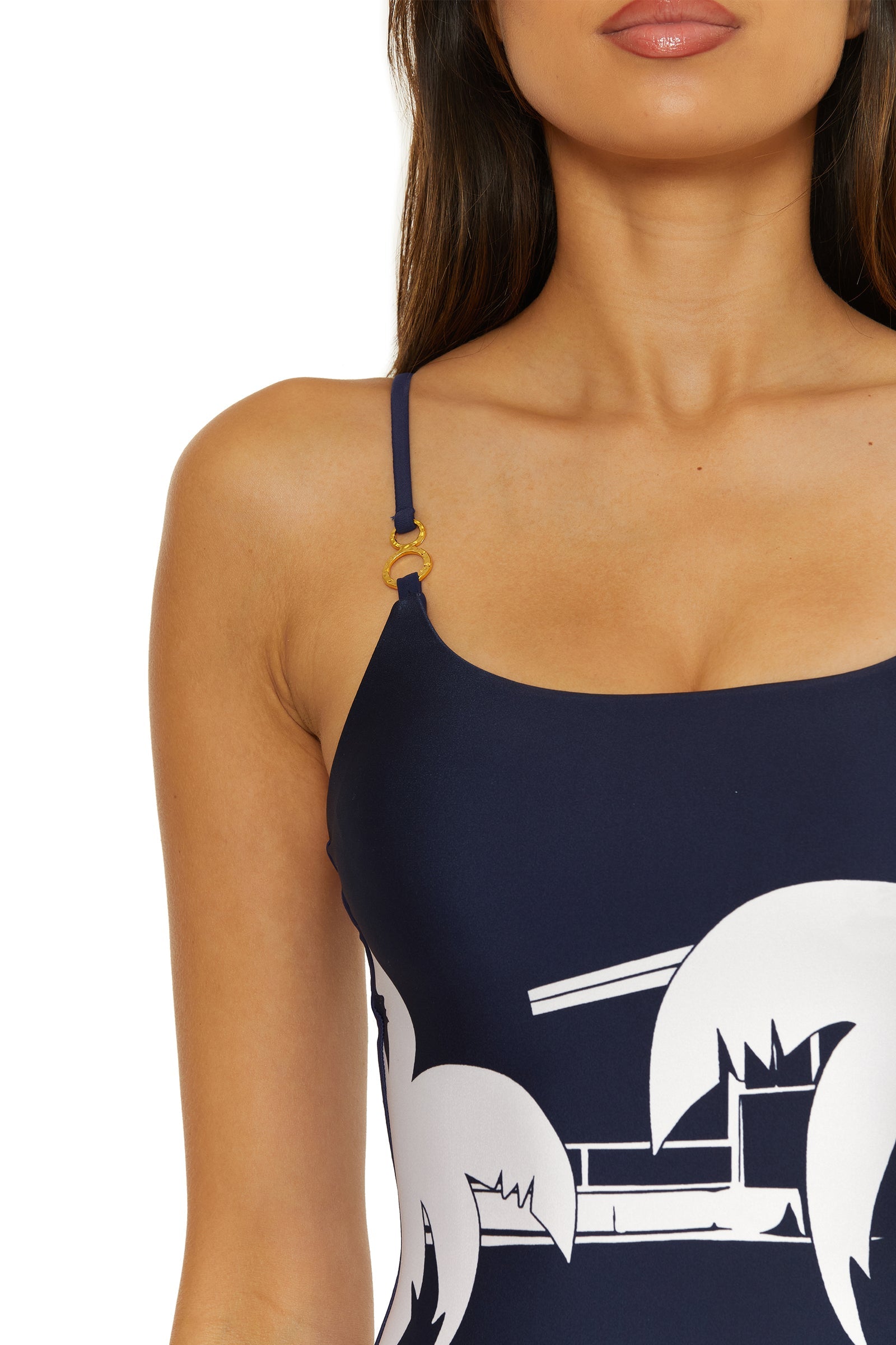 Trina Turk Scoop Neck One-Piece Swimsuit - Trina Tennis