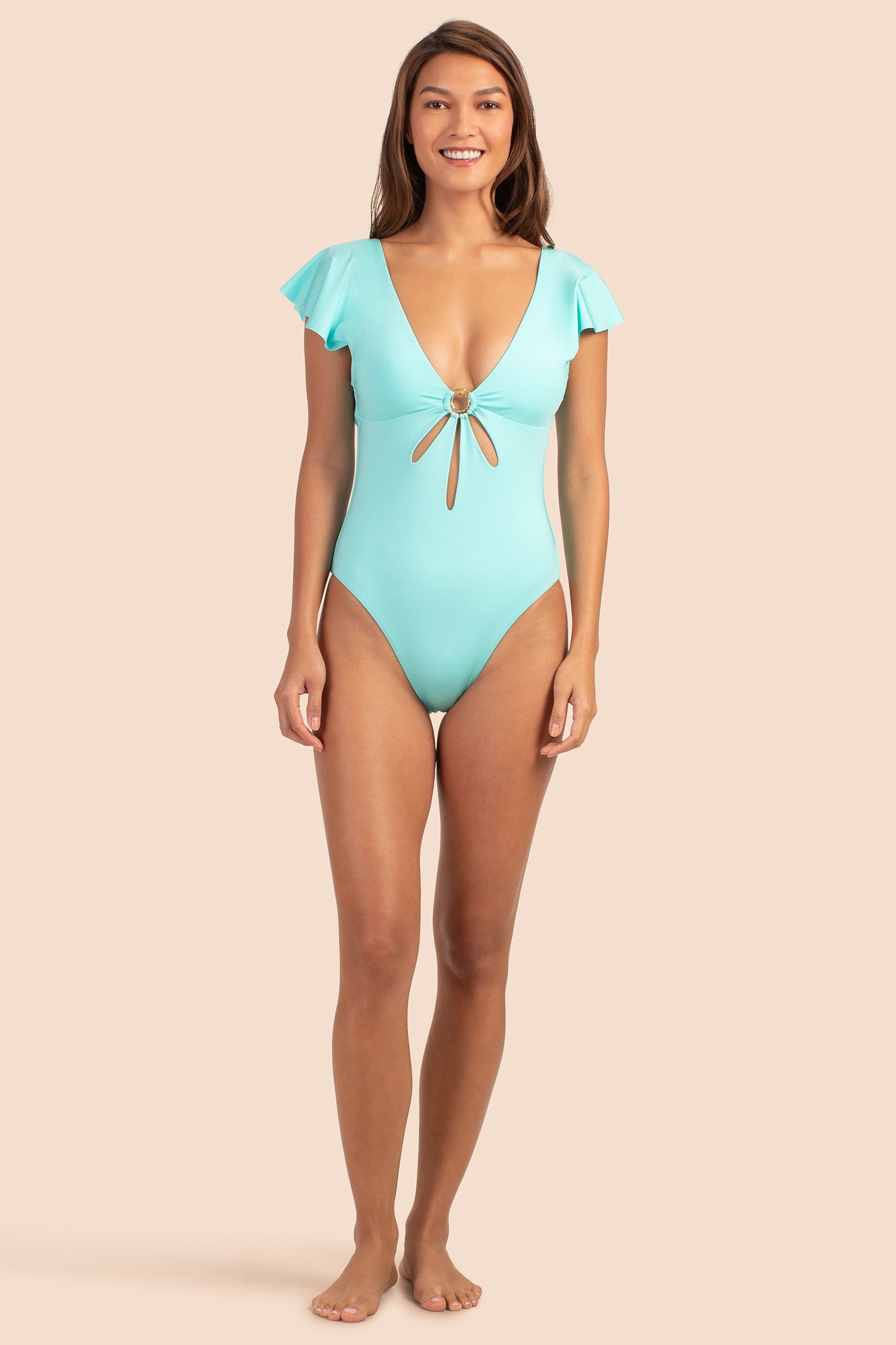 Trina Turk Monaco Solids Flutter Maillot