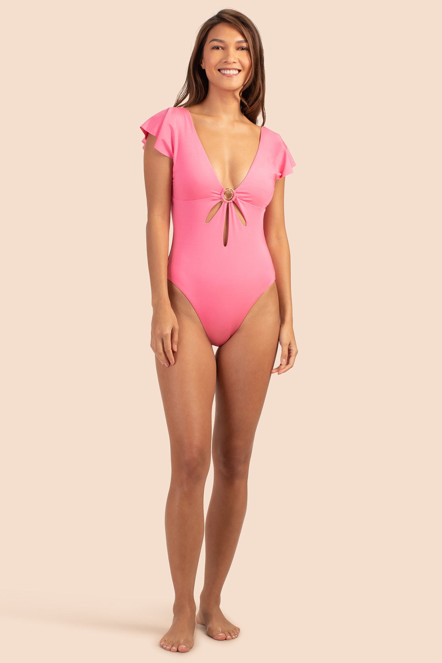 Trina Turk Monaco Solids Flutter Maillot