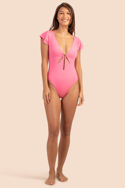 Trina Turk Monaco Solids Flutter Maillot