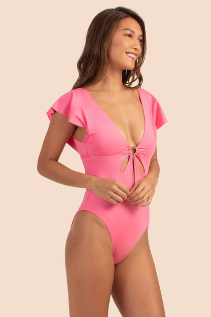 Trina Turk Monaco Solids Flutter Maillot