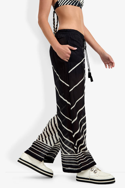 Trina Turk Net Stripe Beach Pant