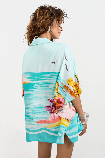 Trina Turk Cover-Up Tunic - Cyclades