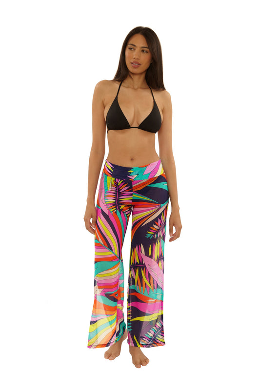 Trina Turk Mesh Swim Cover-Up Pant - Paralia