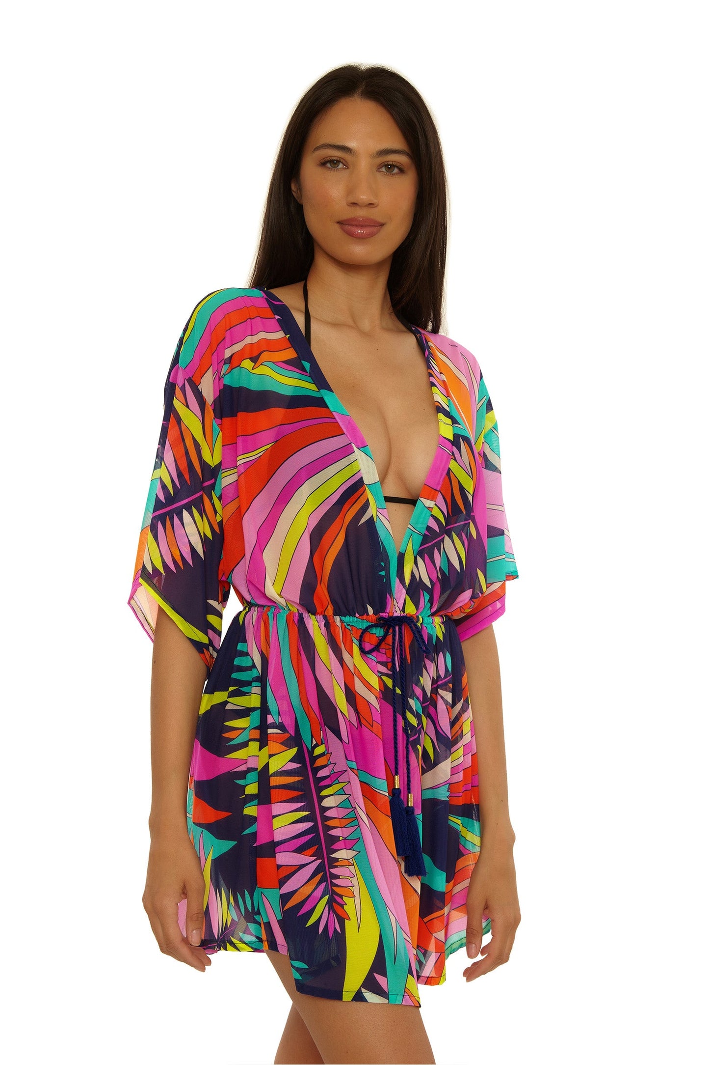 Trina Turk Mesh Tunic Cover-Up Dress - Paralia