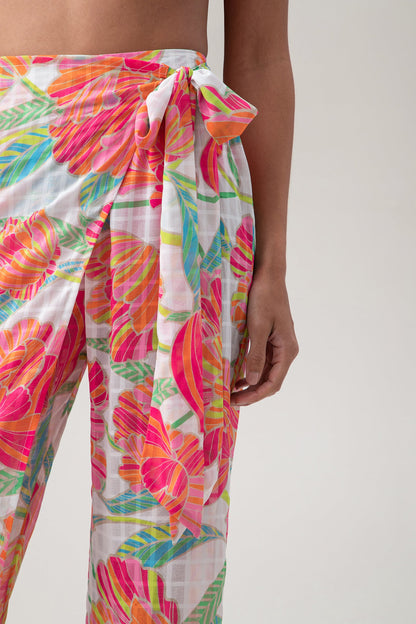 Trina Turk Women's Poppy Relaxed Crossover Swim Cover-Up Pant