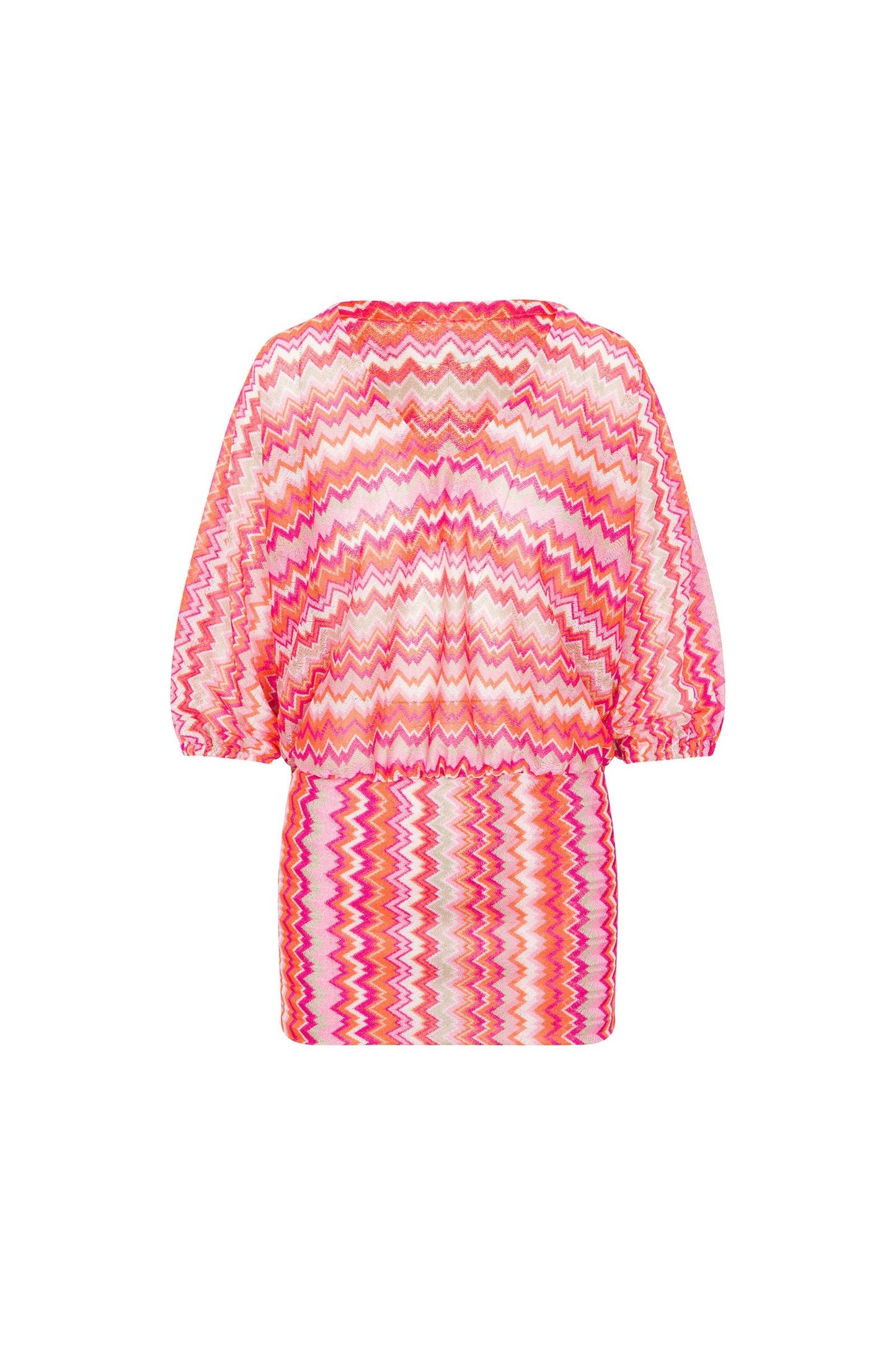 Trina Turk Women's Crochet V-Neck Short Swim Cover-Up Dress