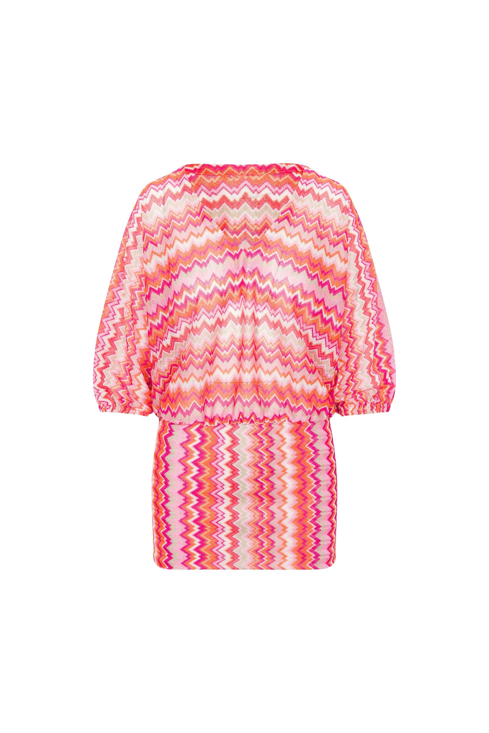 Trina Turk Women's Crochet V-Neck Short Swim Cover-Up Dress