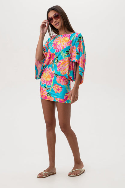 Trina Turk Women's Poppy Boatneck Tunic Swim Cover-Up Dress