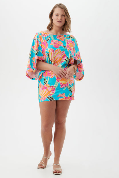 Trina Turk Women's Poppy Boatneck Tunic Swim Cover-Up Dress
