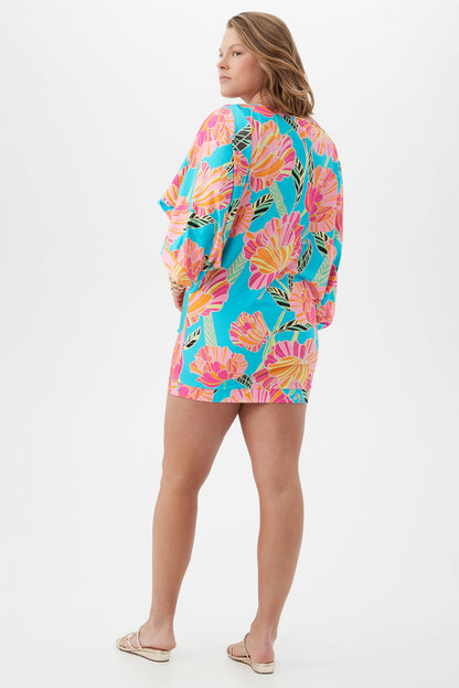 Trina Turk Women's Poppy Boatneck Tunic Swim Cover-Up Dress