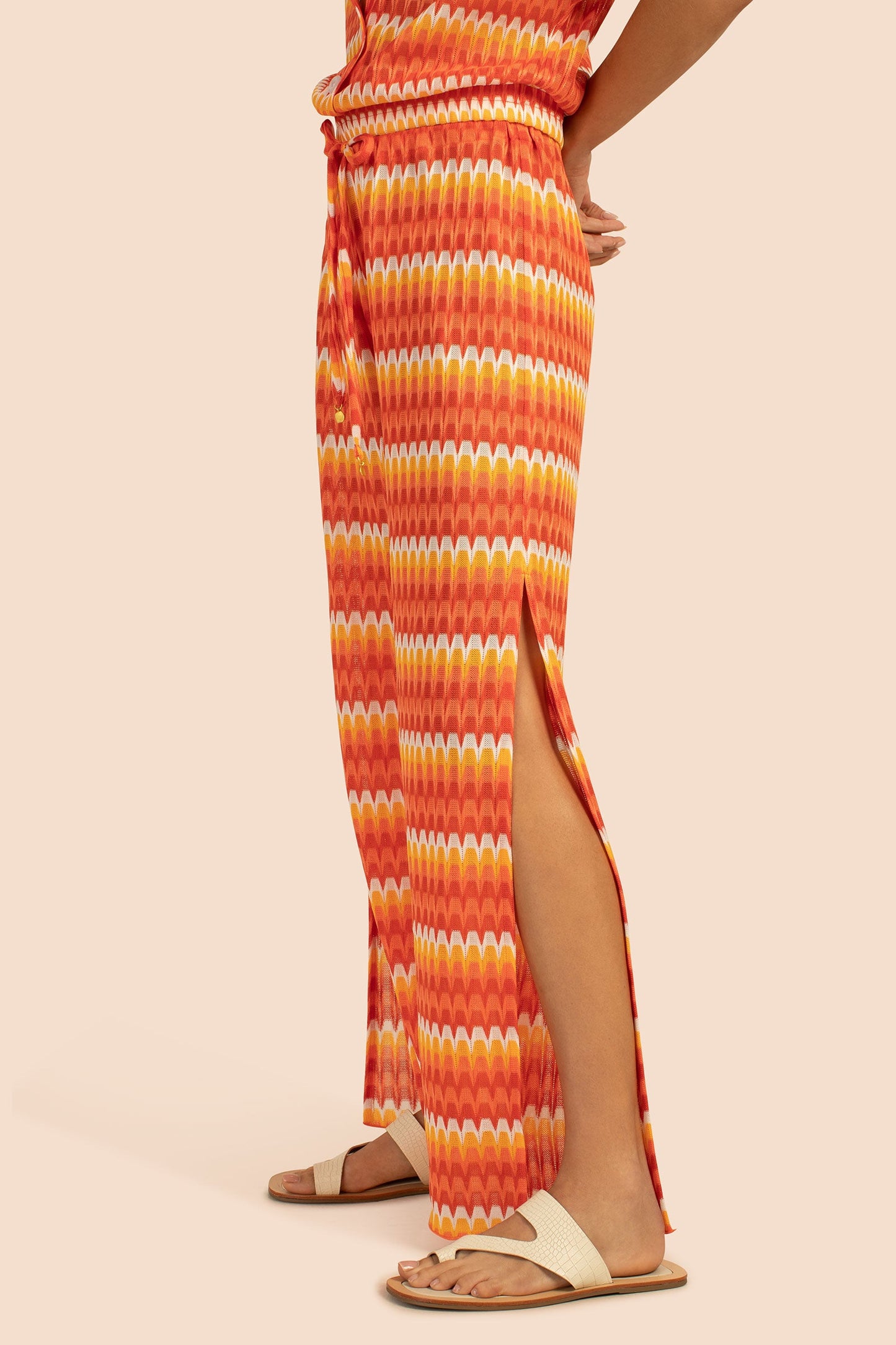 Trina Turk Sunray Crochet Slit Pant