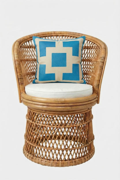 Trina Turk Palm Springs Block Embroidered Square Pillow