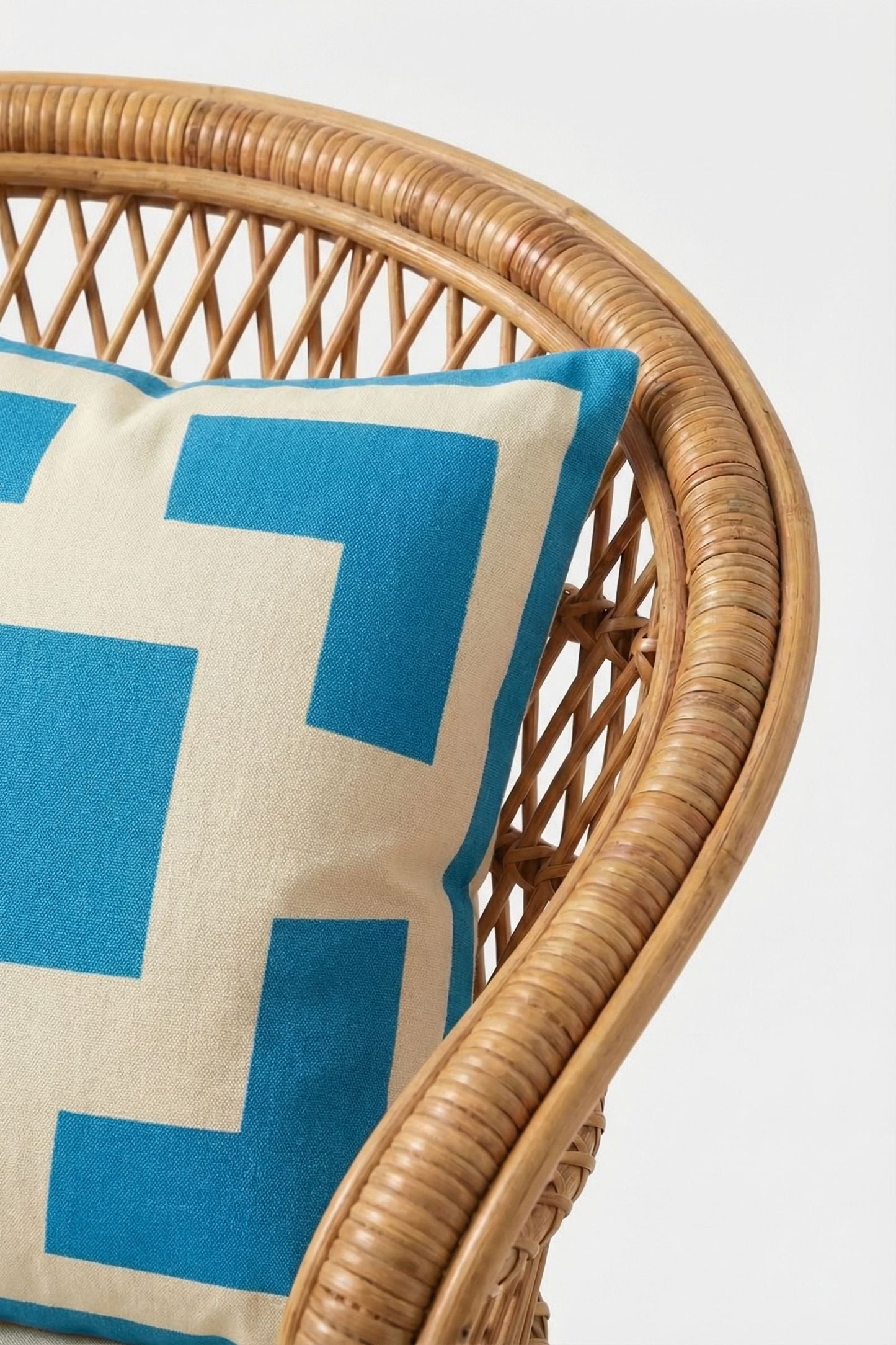 Trina Turk Palm Springs Block Embroidered Square Pillow