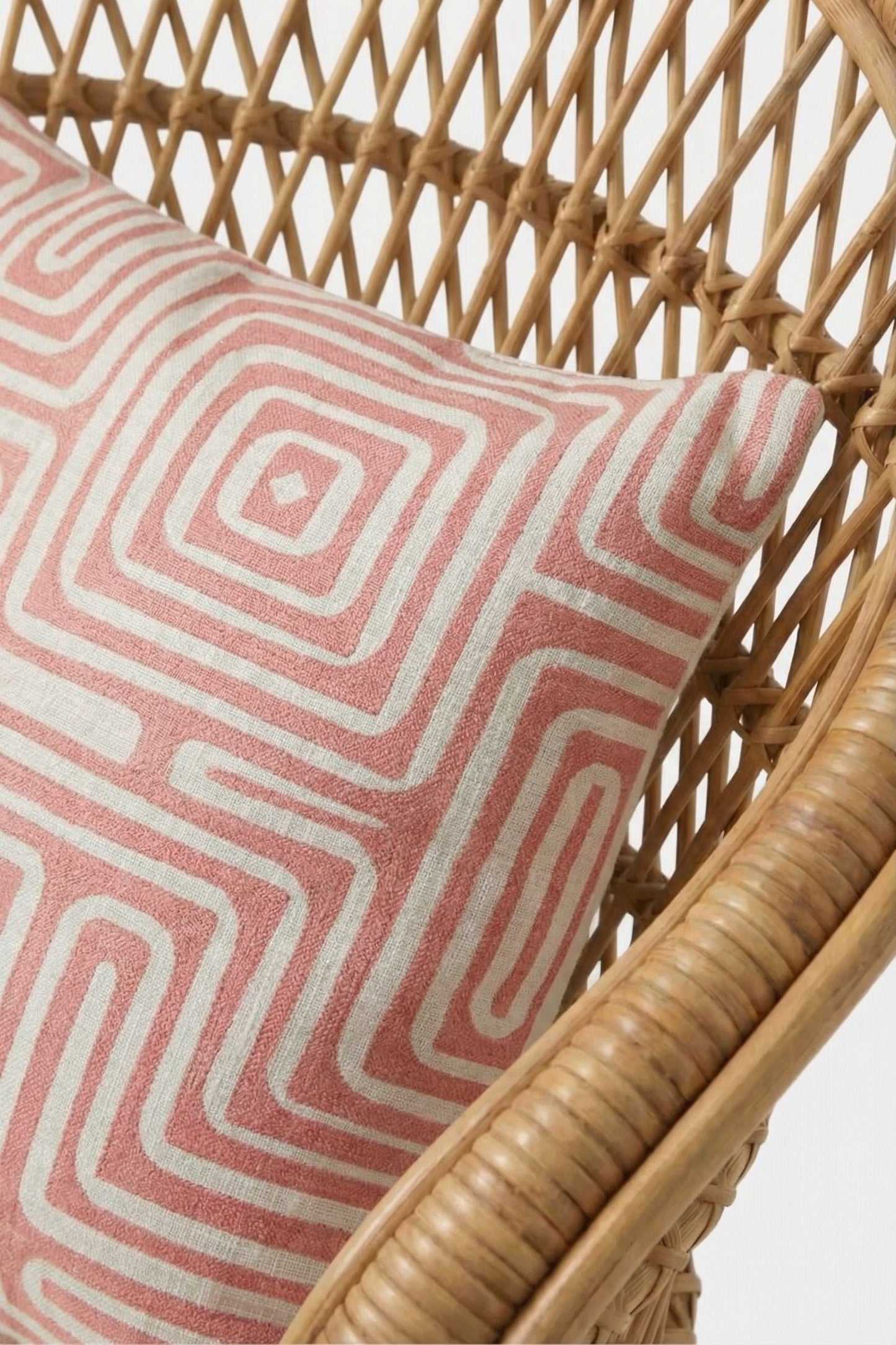 Trina Turk Amazing Maze Embroidered Lumbar Pillow