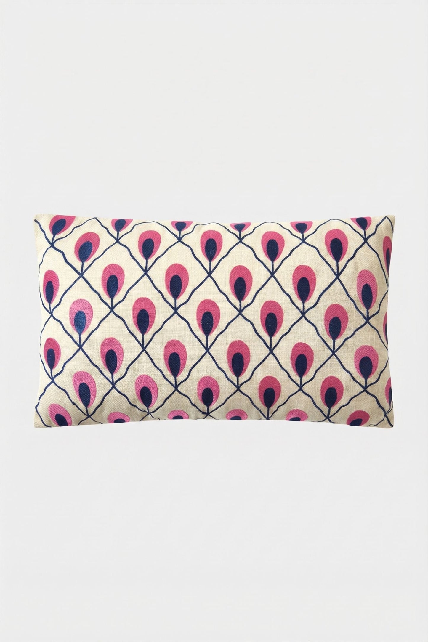 Trina Turk Embroidered Lumbar Pillow